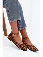 Dámské baleríny s páskem a přezkou Panterka Janelor