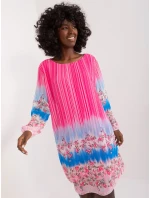 DHJ SK N8524 Šaty.14X tmavoružová