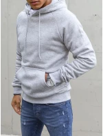Pánska svetlosivá mikina FashionStreet BX5481 Pánska svetlosivá mikina FashionStreet BX5481