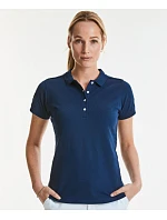 Russell Athletic 566F Dámske elastické polo tričko z piké 10.566F light oxford Russell Athletic 566F Dámske elastické polo tričko z piké 10.566F light oxford