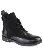 Ploché zateplené čižmy na podpätku Potocki W WOL88C black Ploché zateplené čižmy na podpätku Potocki W WOL88C black