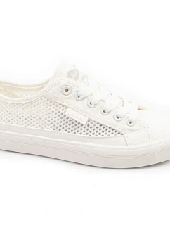 Lee Cooper – dámske športové tenisky s priesvitným vzorom, biele, letné, pohodlné