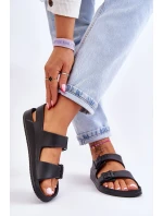 Damskie Lekkie Sandały Big Star LL274745 Czarne