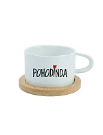 POHODINDA - bílý hrníček makronka 200 ml POHODINDA - bílý hrníček makronka 200 ml
