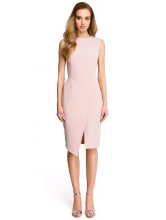 Dámske šaty S105 Powder pink - Stylove