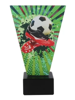 Sklenená futbalová trofej Triumph