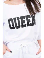 Tlačená sada Queen white