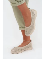 Bežové průhledné baleríny Palorette