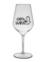 VÍNOSAURUS - čirá nerozbitná sklenice na víno 470 ml