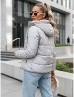 Dámska prechodná bunda prešívaná na oboch stranách VICTORIA SNUG sivá TY3696 Dámska prechodná bunda prešívaná na oboch stranách VICTORIA SNUG sivá TY3696
