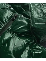 Dámska maľovaná prešívaná bunda Dark Green (7697) Dámska maľovaná prešívaná bunda Dark Green (7697)
