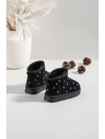 Dětské sněhule srdíčka Černé Gracina