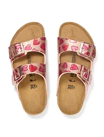 Birkenstock ARIZONA KIDS BS 1030434 ELECTRIC METALLIC COPPER HEARTS žabky (štandardná šírka)