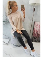 Mikina s potlačou bicykla béžová