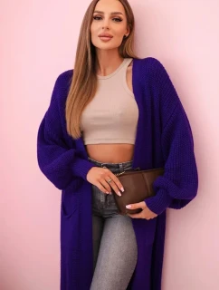 Sveter dlhý sveter fialový