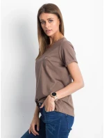 Tričko RV TS 4838.73P hnedá Tričko RV TS 4838.73P hnedá