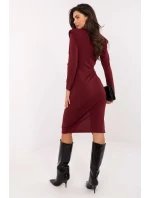 Dámske šaty model 220449 Burgundy - Rue Paris Dámske šaty model 220449 Burgundy - Rue Paris