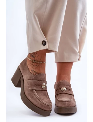 Poltopánky na podpätku model 183948 Step in style