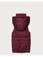 Dámska páperová bunda bez kapucne Goodlookin Burgundy (B8600-27) Dámska páperová bunda bez kapucne Goodlookin Burgundy (B8600-27)