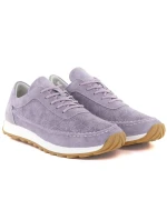 Dámske fialové semišové kožené poltopánky Sergio Leone SP001