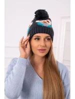 Dámska čiapka Owl K340 navy blue