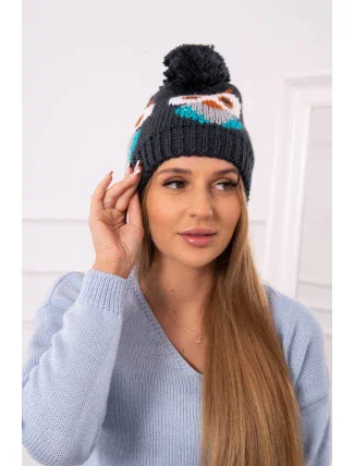 Dámska čiapka Owl K340 navy blue