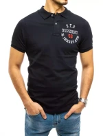 FashionStreet pánske tmavomodré polo tričko PX0418
