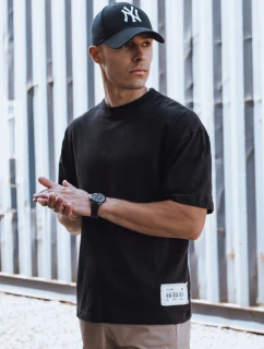 Pánske čierne tričko FashionStreet RX5514