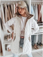 Dámska prechodná prešívaná vesta GLITTI biela FashionStreet TY4805