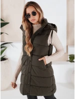 Dámska prešívaná vesta TOLIS zelená FashionStreet TY3299