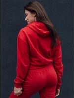 TRENDHOOD dámska mikina s kapucňou červená FashionStreet BY1312