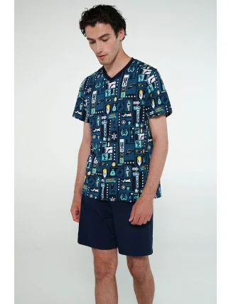 Vamp - Pyžamo s krátkymi rukávmi 20652 - Vamp