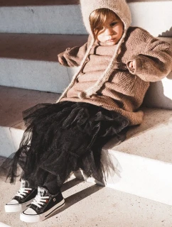 Dziecięce Klasyczne Niskie Trampki BIG STAR HH374194 Czarne