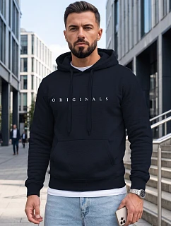 Pánska mikina s kapucňou a potlačou ORIGINALS, tmavomodrá, FashionStreet NX5151BX
