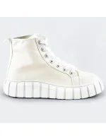 Biele šnurovacie topánky (XA060)