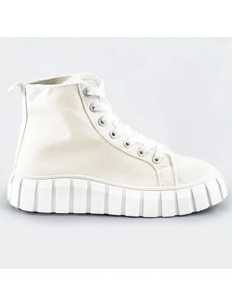 Biele šnurovacie topánky (XA060)