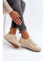 Klasyczne Trampki Damskie Big Star NN274286 Beżowe