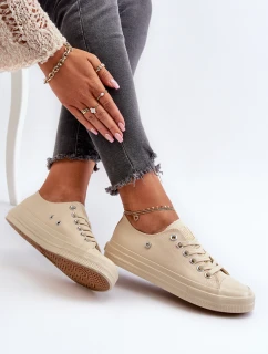 Klasyczne Trampki Damskie Big Star NN274286 Beżowe