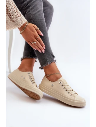 Klasyczne Trampki Damskie Big Star NN274286 Beżowe