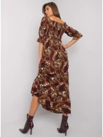 Šaty DHJ SK 13965.71P gaštanová