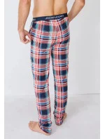 Pánske pyžamové nohavice 500756H 378 červeno-modrá kocka - Jockey