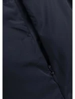 Tmavo modro-čierna obojstranná dlhá dámska vesta (V723)