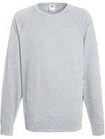 Fruit of the Loom Lightweight Raglan Sweat Pánska raglánová mikina 16.2138 heather grey