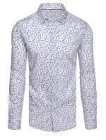 Pánska ležérna biela košeľa FashionStreet DX2641 Pánska ležérna biela košeľa FashionStreet DX2641