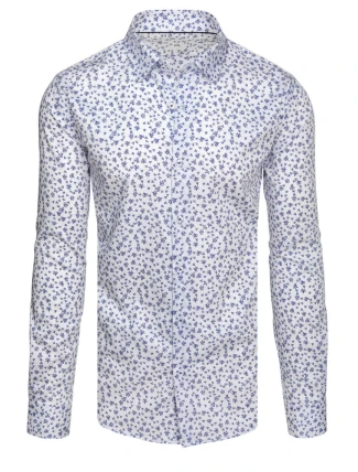 Pánska ležérna biela košeľa FashionStreet DX2641 Pánska ležérna biela košeľa FashionStreet DX2641