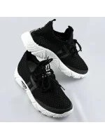 Mäkké čierne dámske športové topánky (BLX-002)