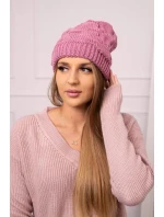 Dámska čiapka Nastia K373 tmavo ružová