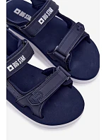 Dámske športové sandále na platforme Big Star LL274792 dark blue