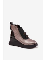 Topánky na klinovom podpätku model 220506 Step in style