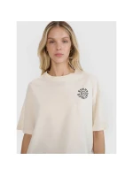 Dámske tričko oversize s potlačou 4F 4FWSS25TTSHF1993-11S